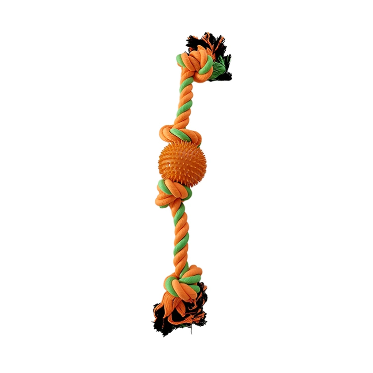 4 -Knoten -Seilspielzeug mit Spike Ball