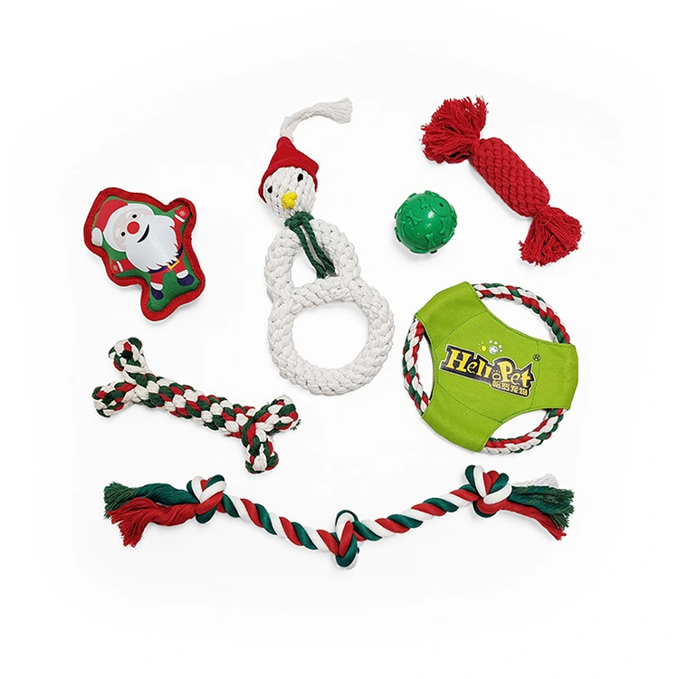 Weihnachtshundspielzeug 7 Pack
