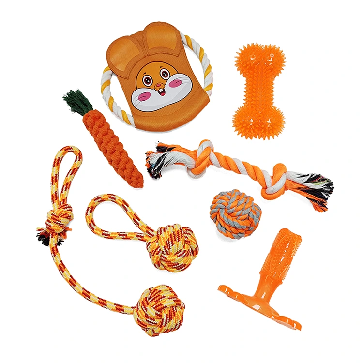 Indoor Outdoor 8 PCs Pack Hundespielzeug