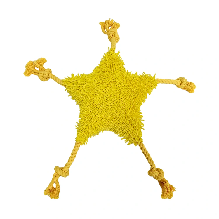 Sternform Ultra weicher Chenille Hundespielzeug