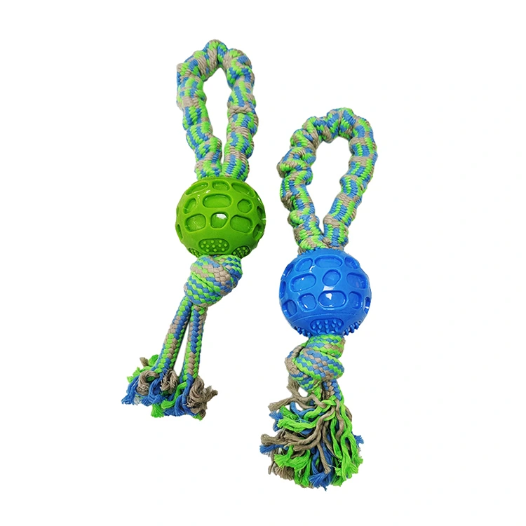 TPR Ball Elastic Seilspielzeug für Haustier