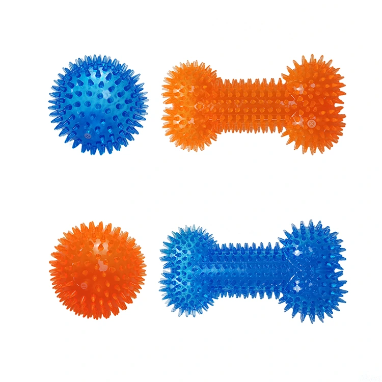 TPR Spiky Knochenball mit Quietschern